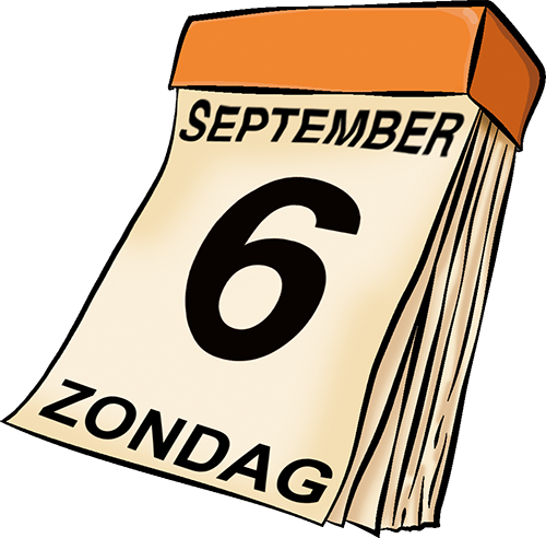 Zondag 6 september 2026